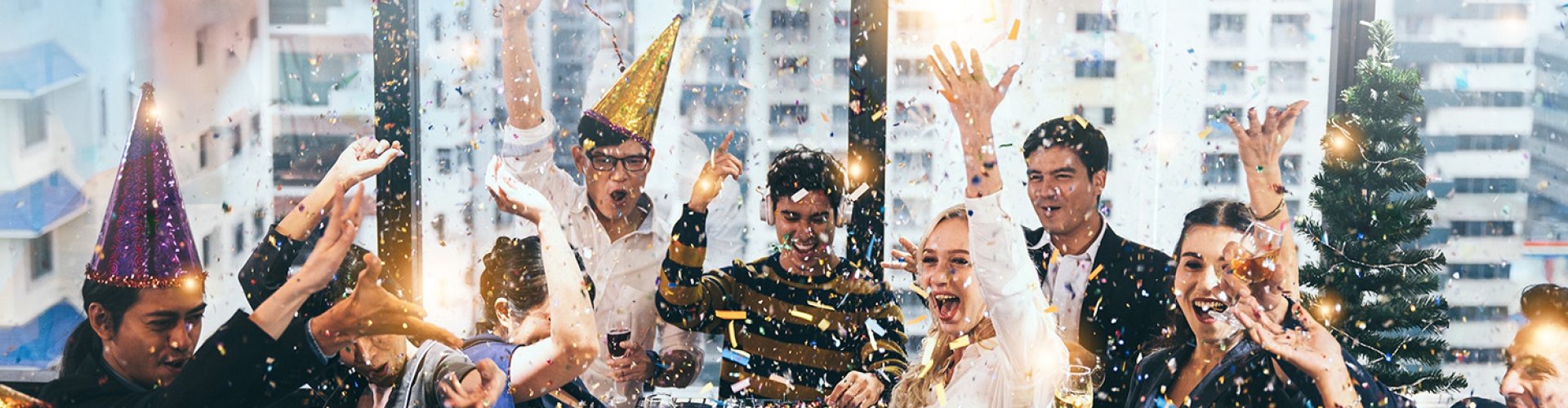 Partying people